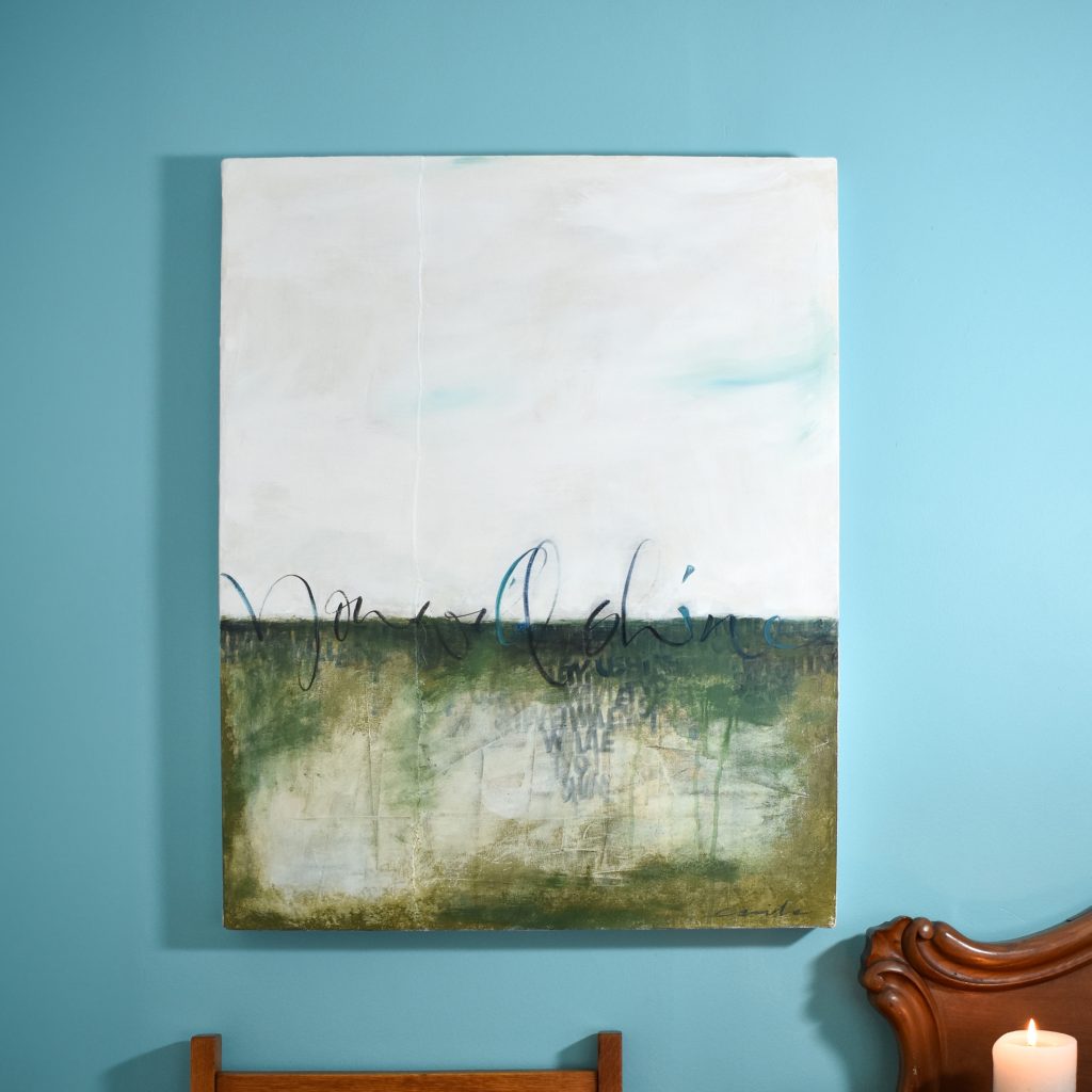 "You Will Shine" abstract art on. hardboard canvas for sale